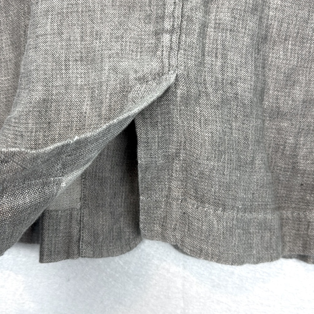 Eileen Fisher -women’s washed Grey 100% linen blazer light jacket relaxed fit L - Picture 8 of 8